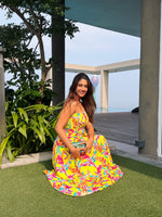 Multicolored Smock Tube Dress