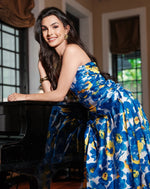 Blue Blossom Rhapsody Baloon Gown