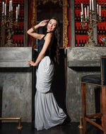 Monochrome Muse B/w Elegant Gown