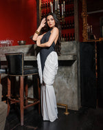 Monochrome Muse B/w Elegant Gown