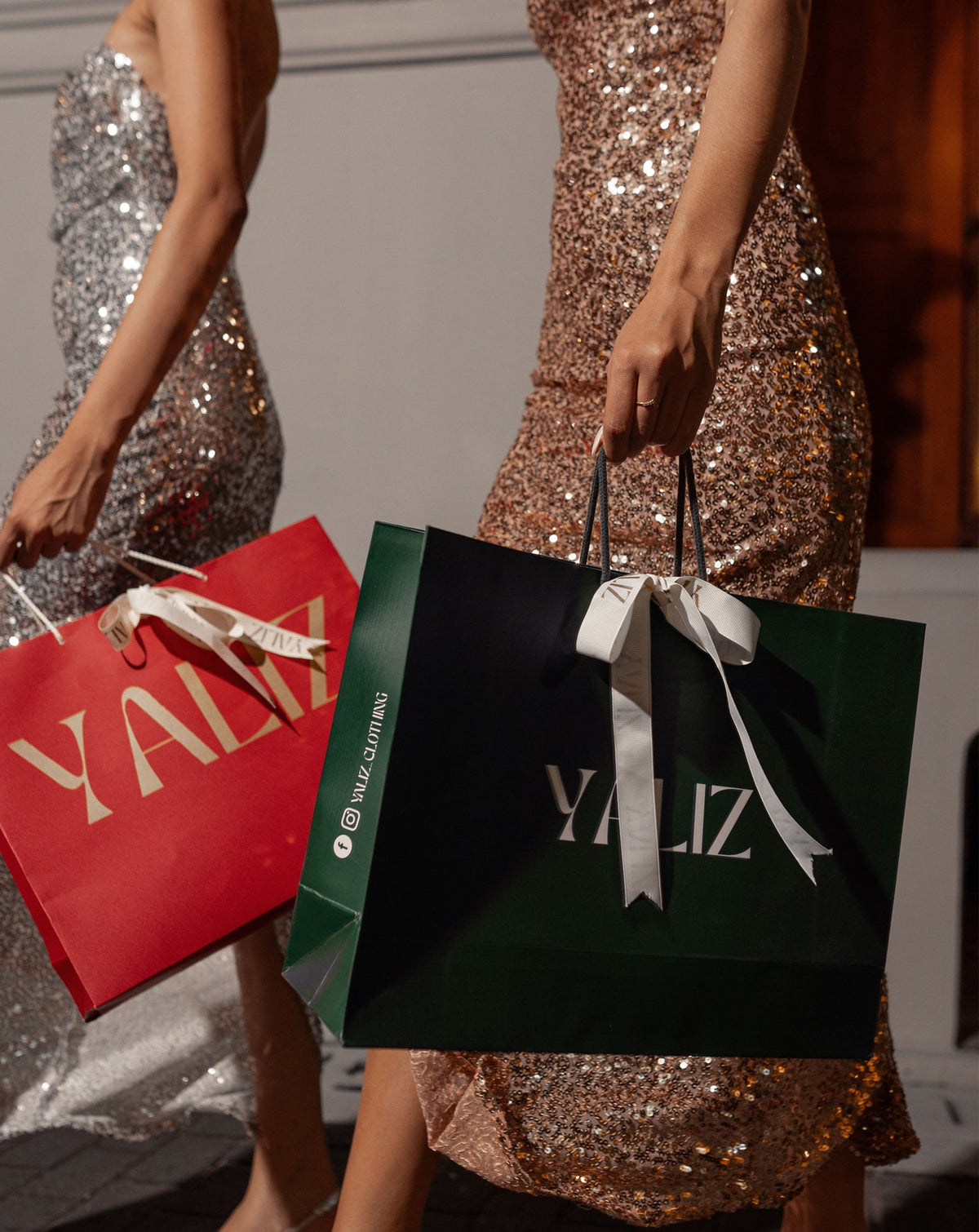 Misty Gold One Shoulder Sequin Evening Gown