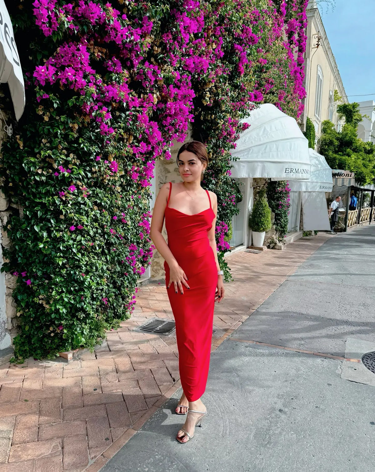 Scarlet Red Backless Bodycon Dress