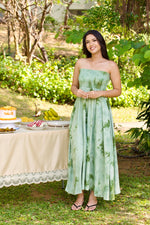 Olive Green Tube Smocked Dress