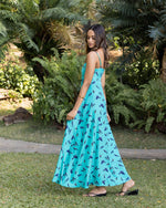 Bird Print Strap Dress