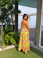 Multicolored Smock Tube Dress