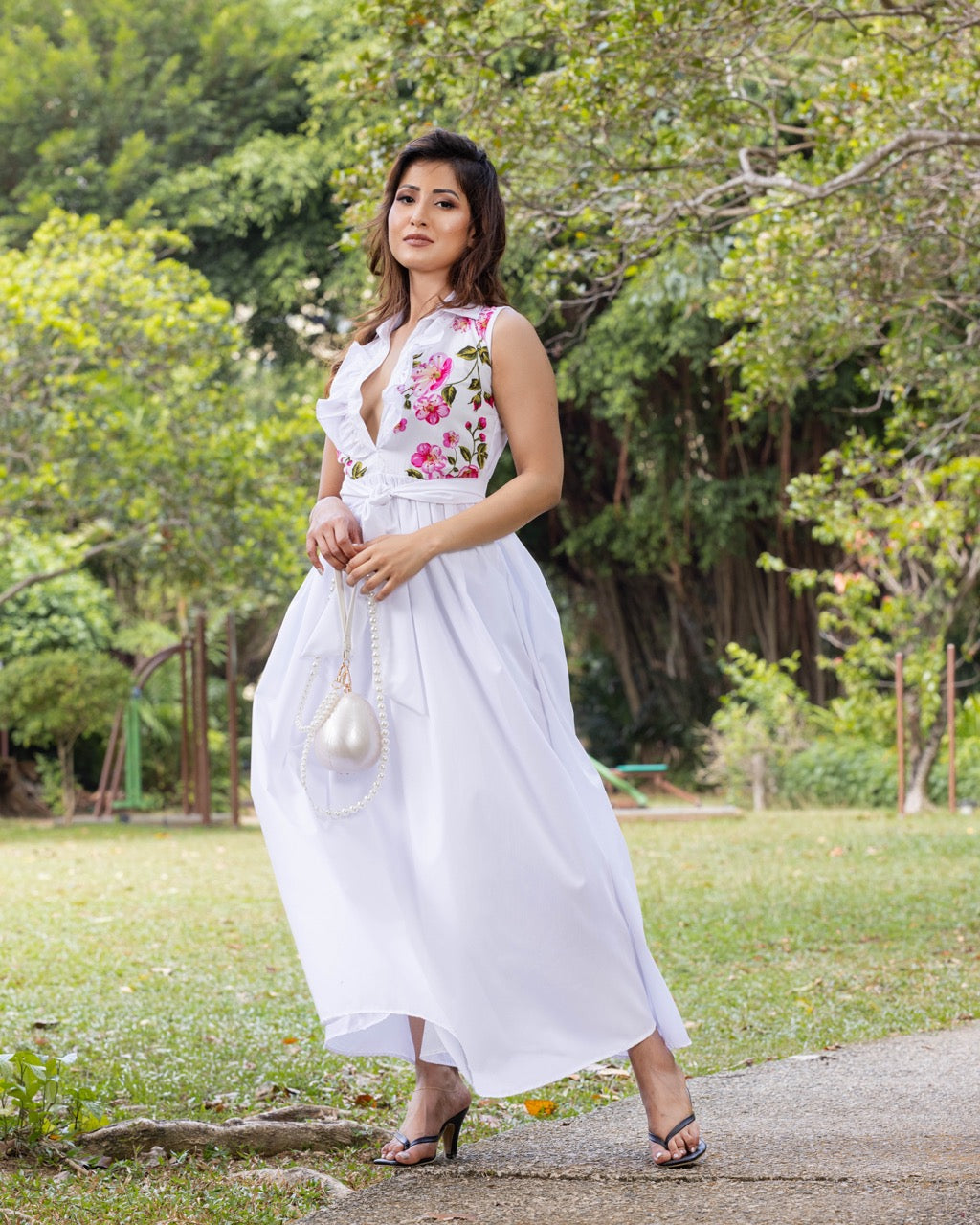 Amalfi Petal Garden Dress