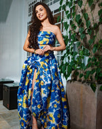 Blue Blossom Rhapsody Baloon Gown