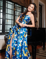 Blue Blossom Rhapsody Baloon Gown