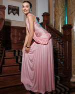 Cote Blanche Elegant Gown In Pink