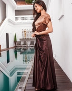 Emerald Mirage Gown In Brown