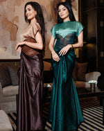 Emerald Mirage Gown In Brown