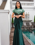 Emerald Mirage Gown In Green