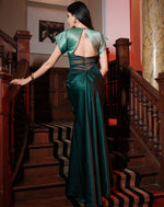 Emerald Mirage Gown In Green