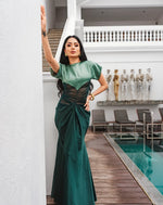 Emerald Mirage Gown In Green