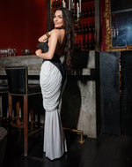 Monochrome Muse B/w Elegant Gown