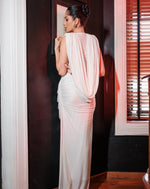 Olympia Whisper White Draped Gown