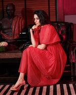 Scarlet Cloud Puff Sleeve