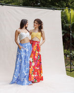 Front Knot Strap Back Smoked Crop Top