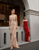 Cascading Ruffles Dress