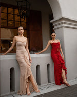 Cascading Ruffles Dress