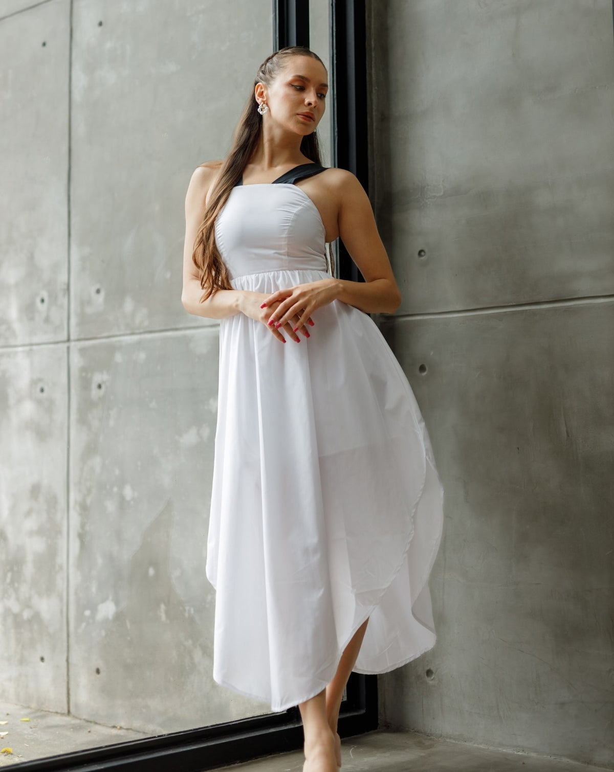 Black And White Sewing Pattern Dress