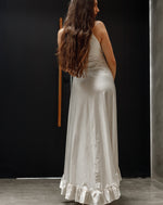 Halter Neck Maxi Party Dress