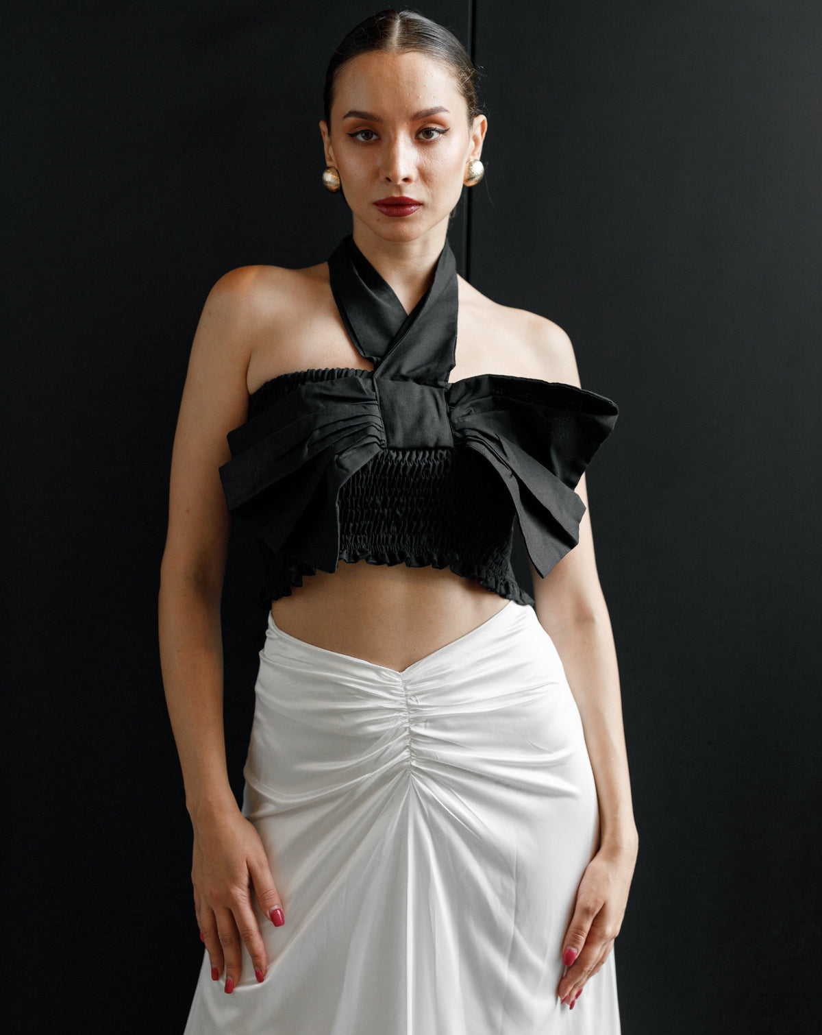 White Satin Skirt