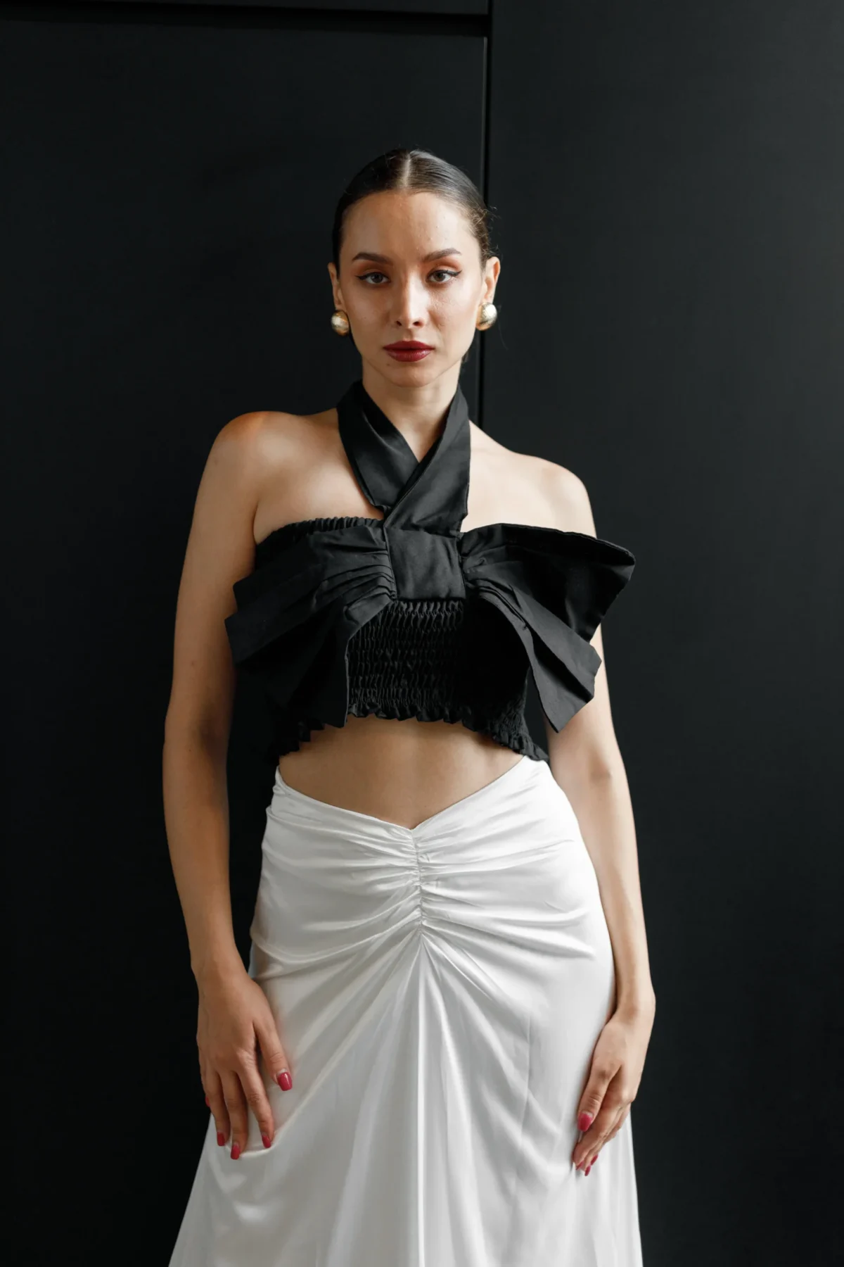 White Satin Skirt