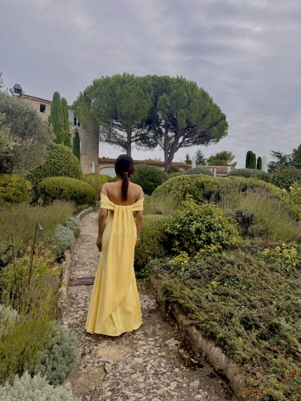 Yellow Bardot Maxi Exclusive Dress - Image 6