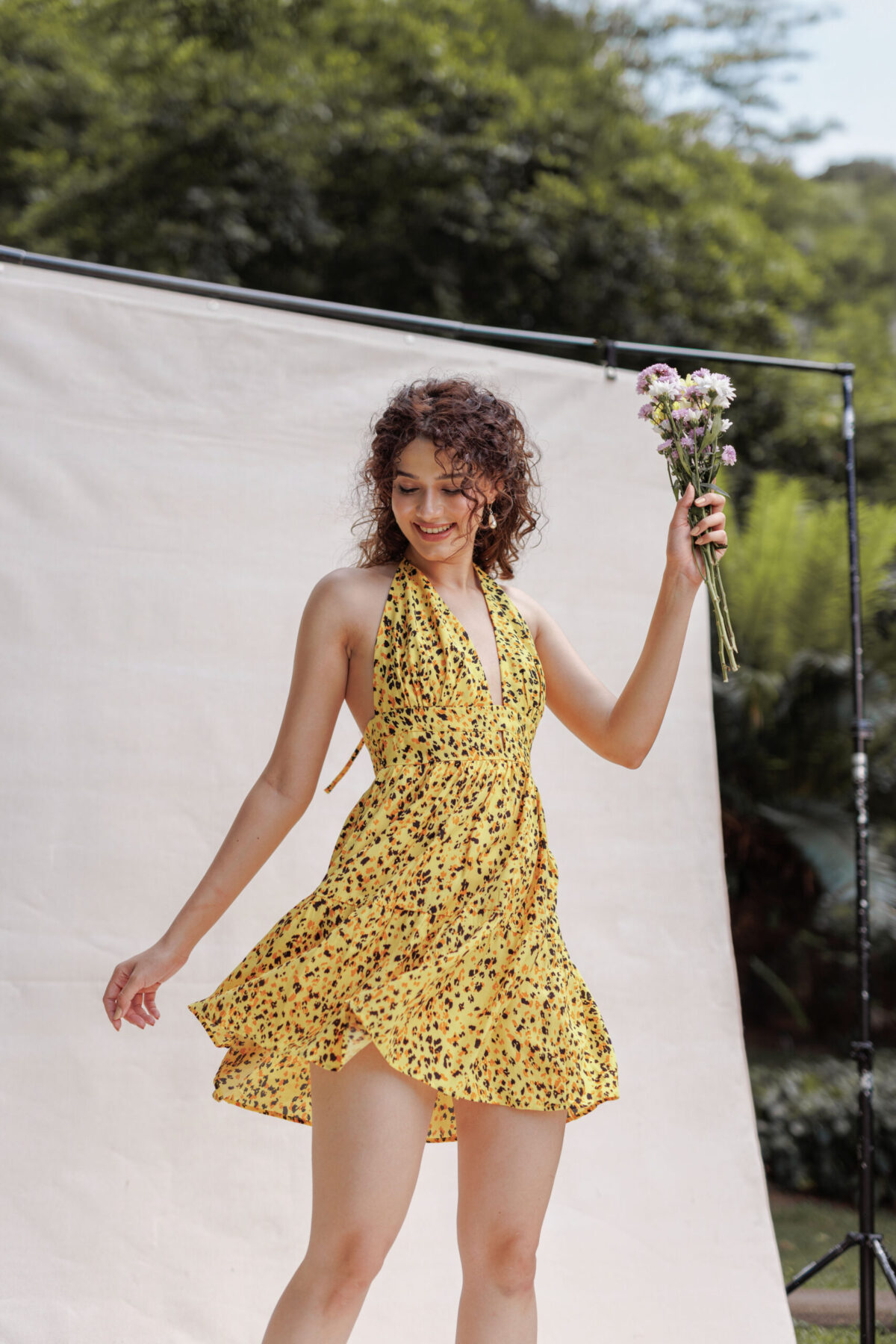 Leopard Printed Short Dress